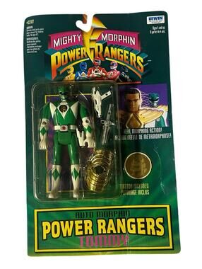Bandai Auto Mighty Morphin Power Rangers 1994 Green Ranger Tommy Complete Figure